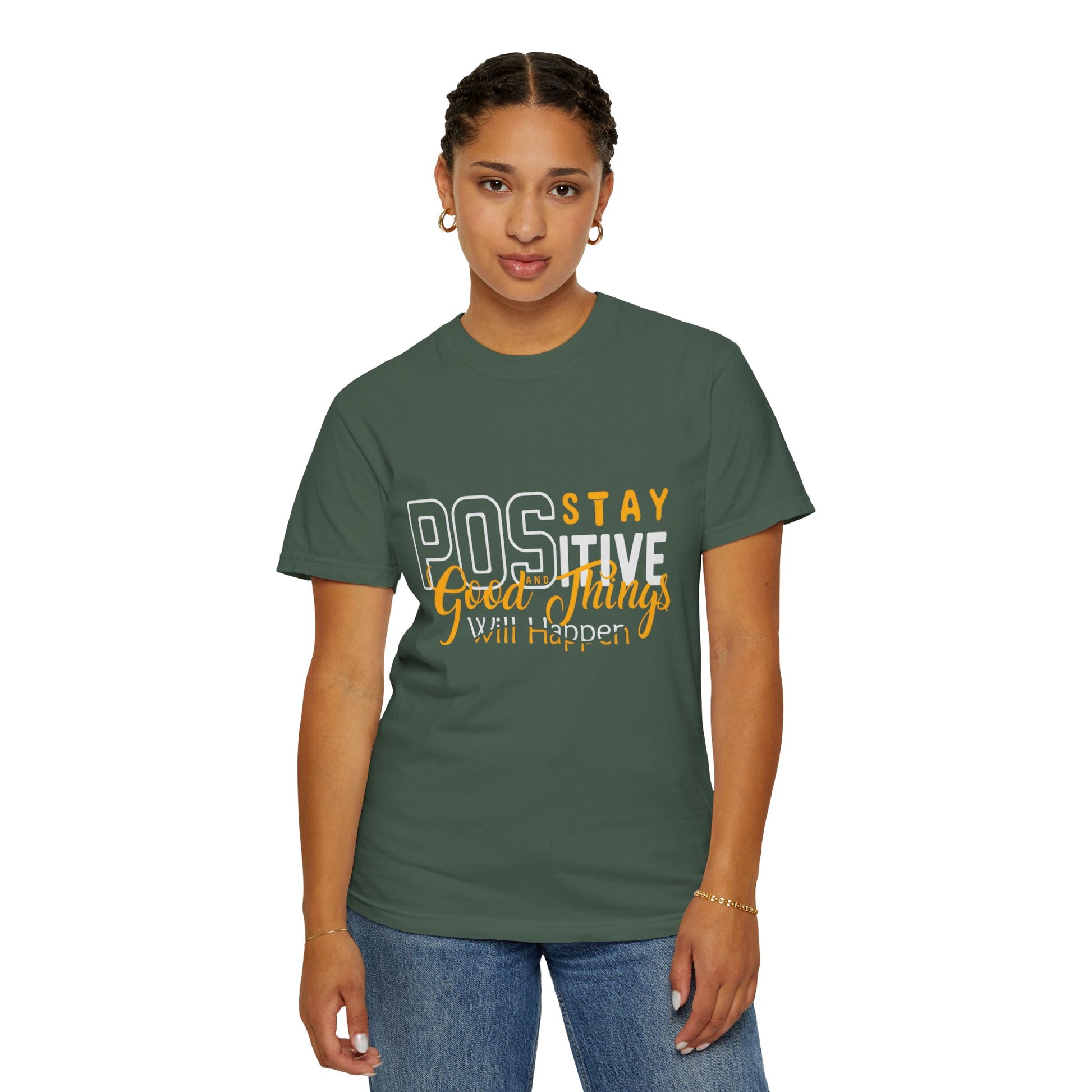 Unisex Positive Vibe T-Shirt - Stay Positive Good Things Will Happen