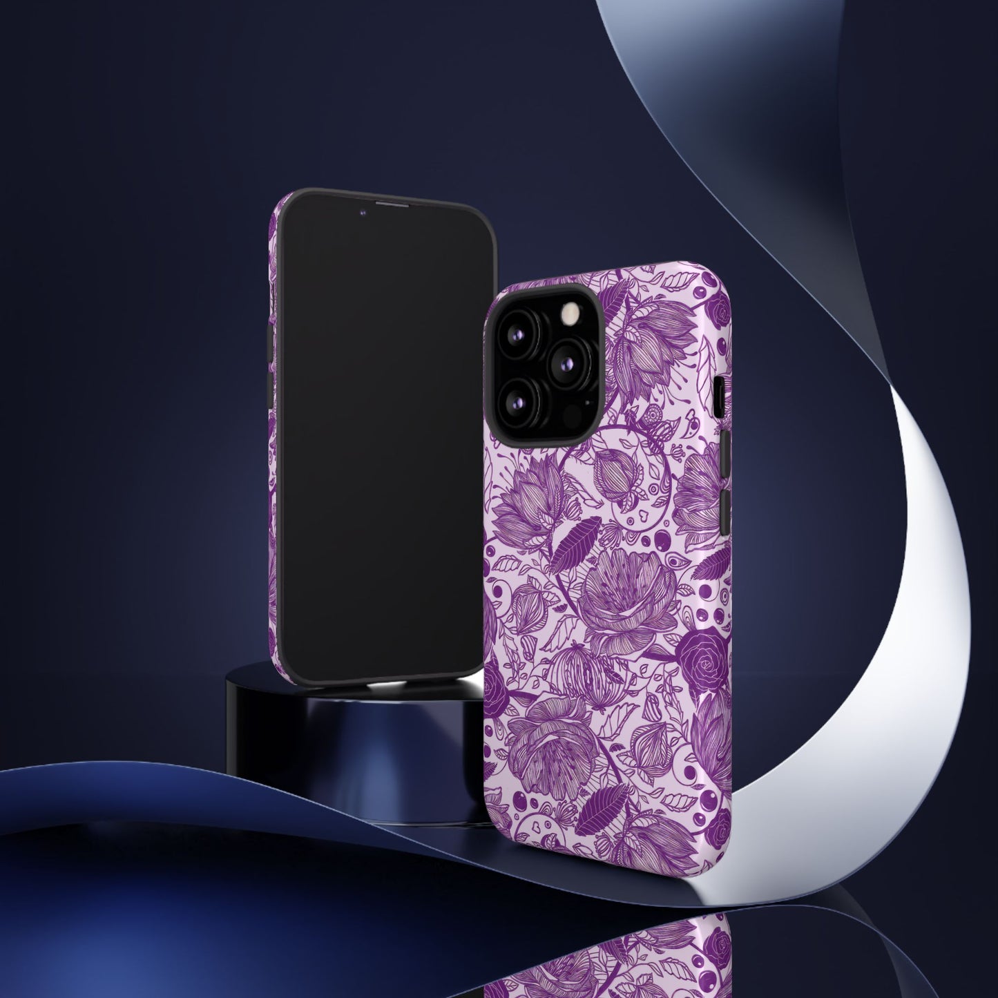 Graphical Garden: Purple Edition iPhone Tough Cases