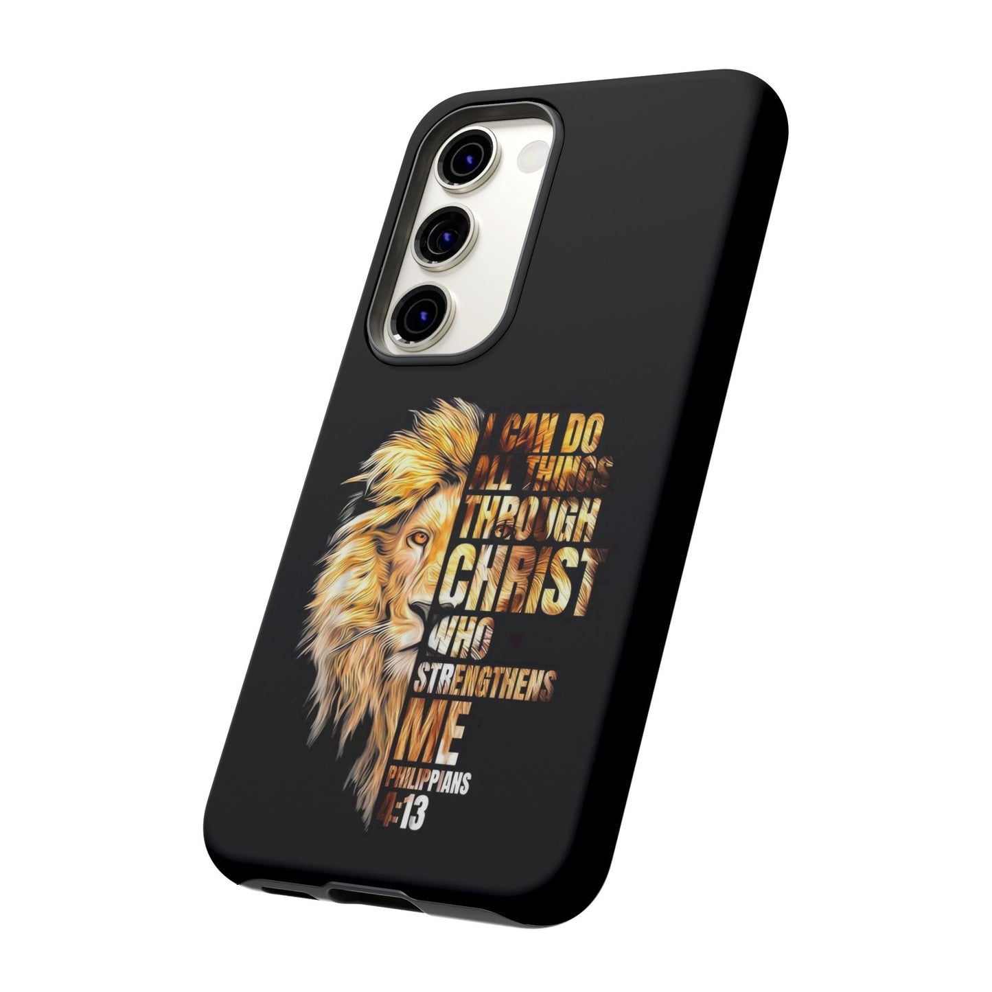 Inspirational Lion  Samsung Phone Case, Strength & Faith, Christian Accessories