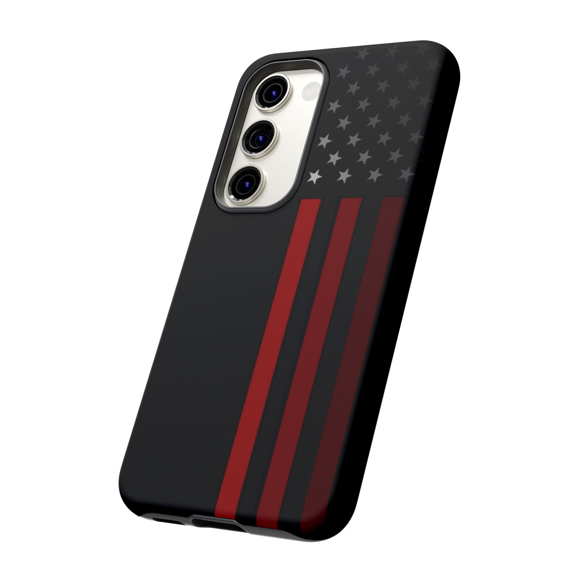 Patriotic Samsung Tough Cases, Red Line American Flag Phone Cover