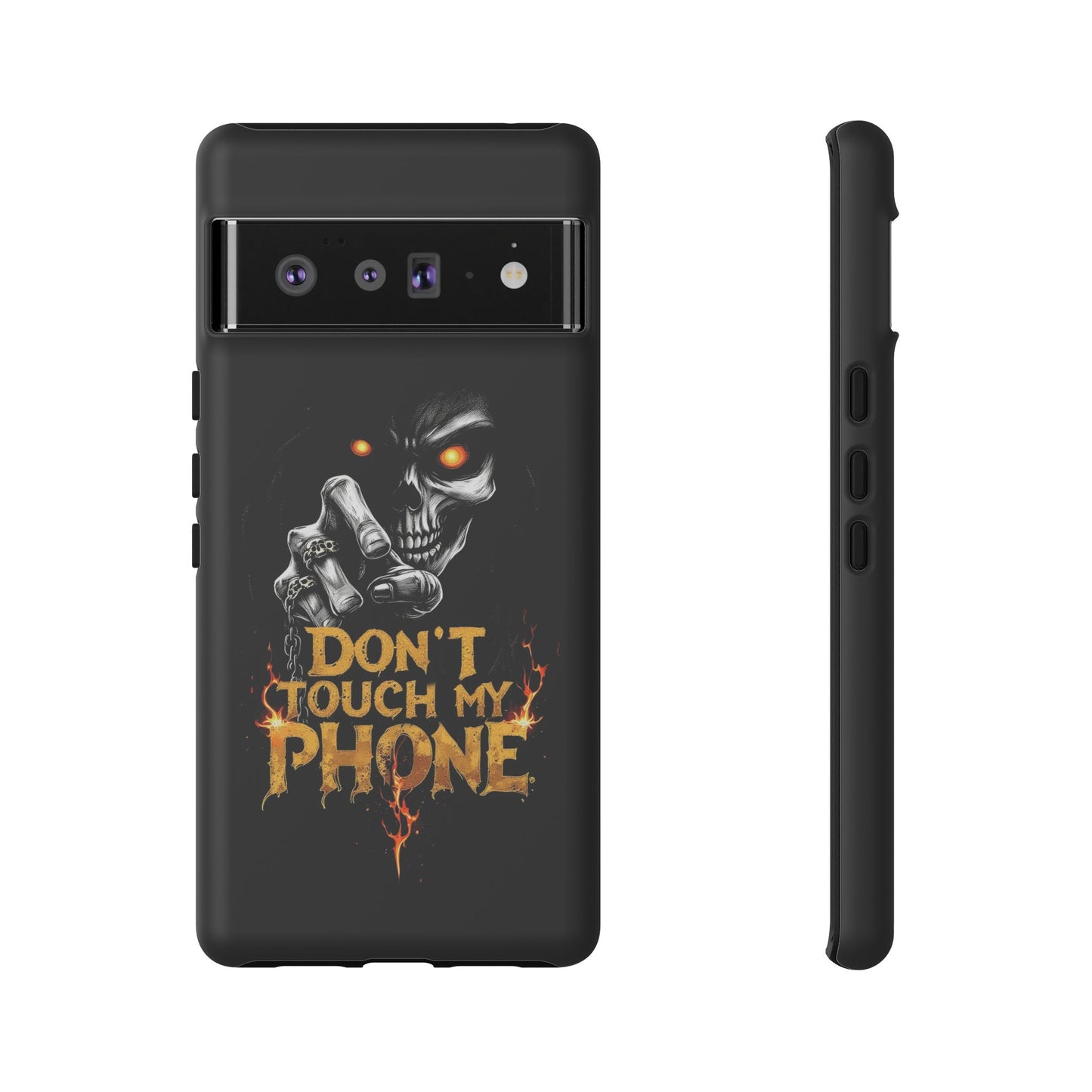 Skull Google Pixel Tough Cases, Don't Touch My Phone