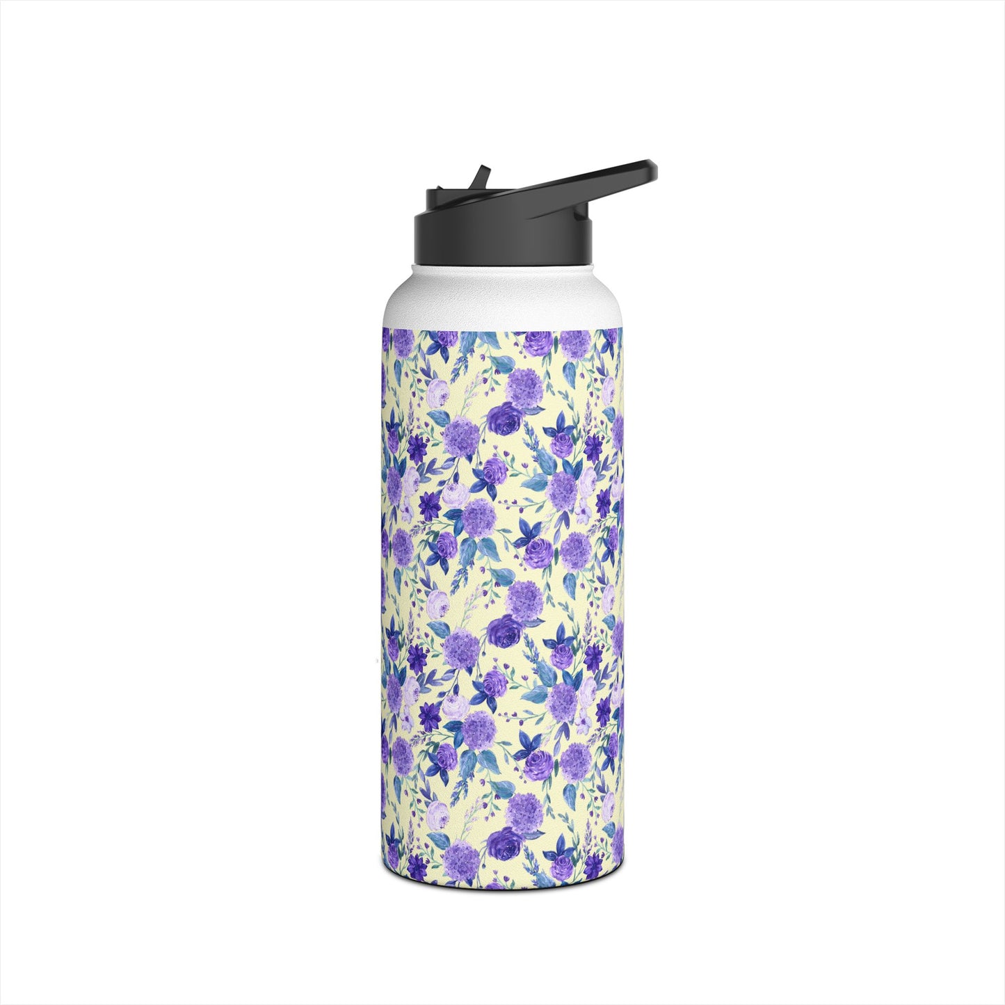 Violet Stainless Steel Water Bottle, Standard Lid