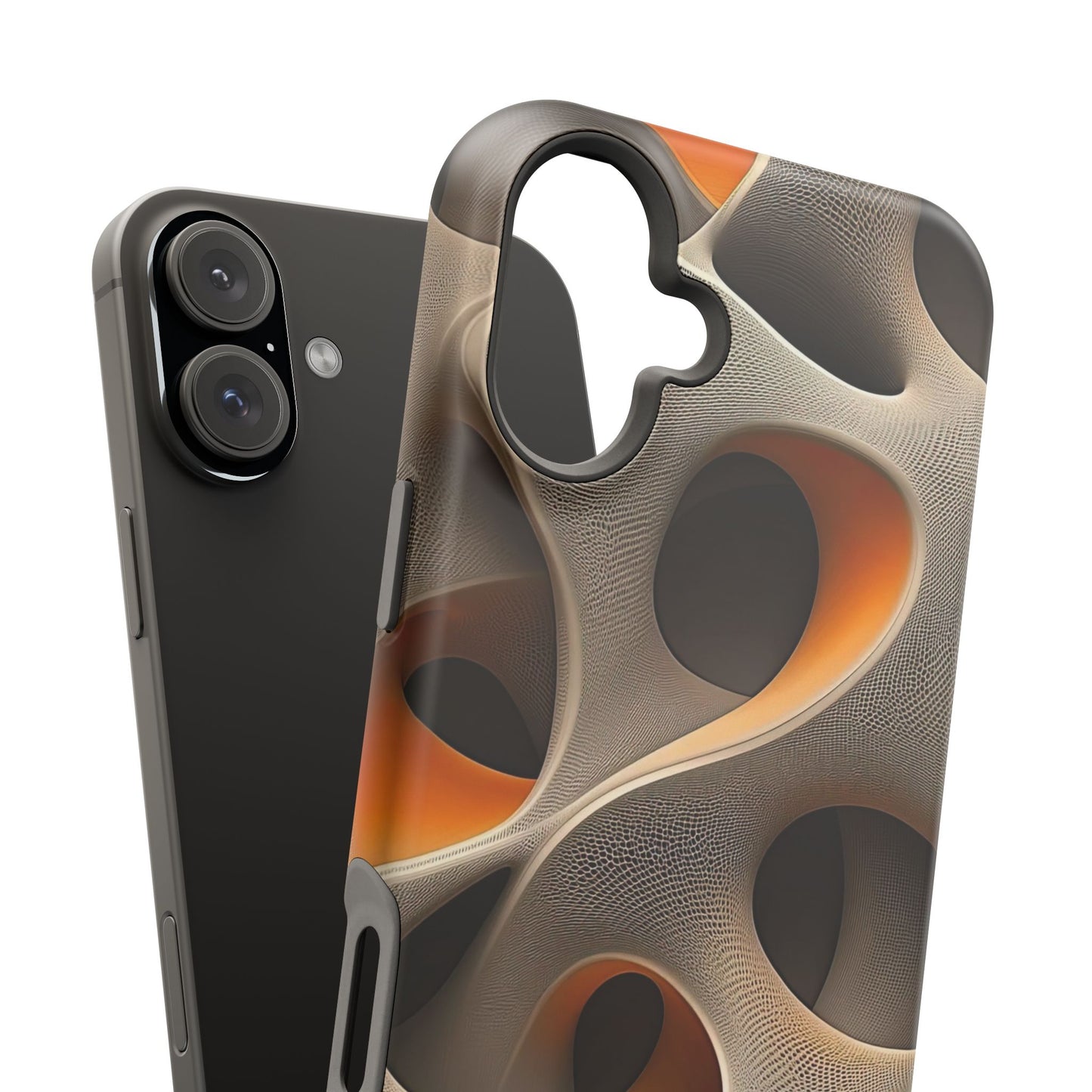 Stylish Magnetic Phone Cases, Abstract Geometric Design