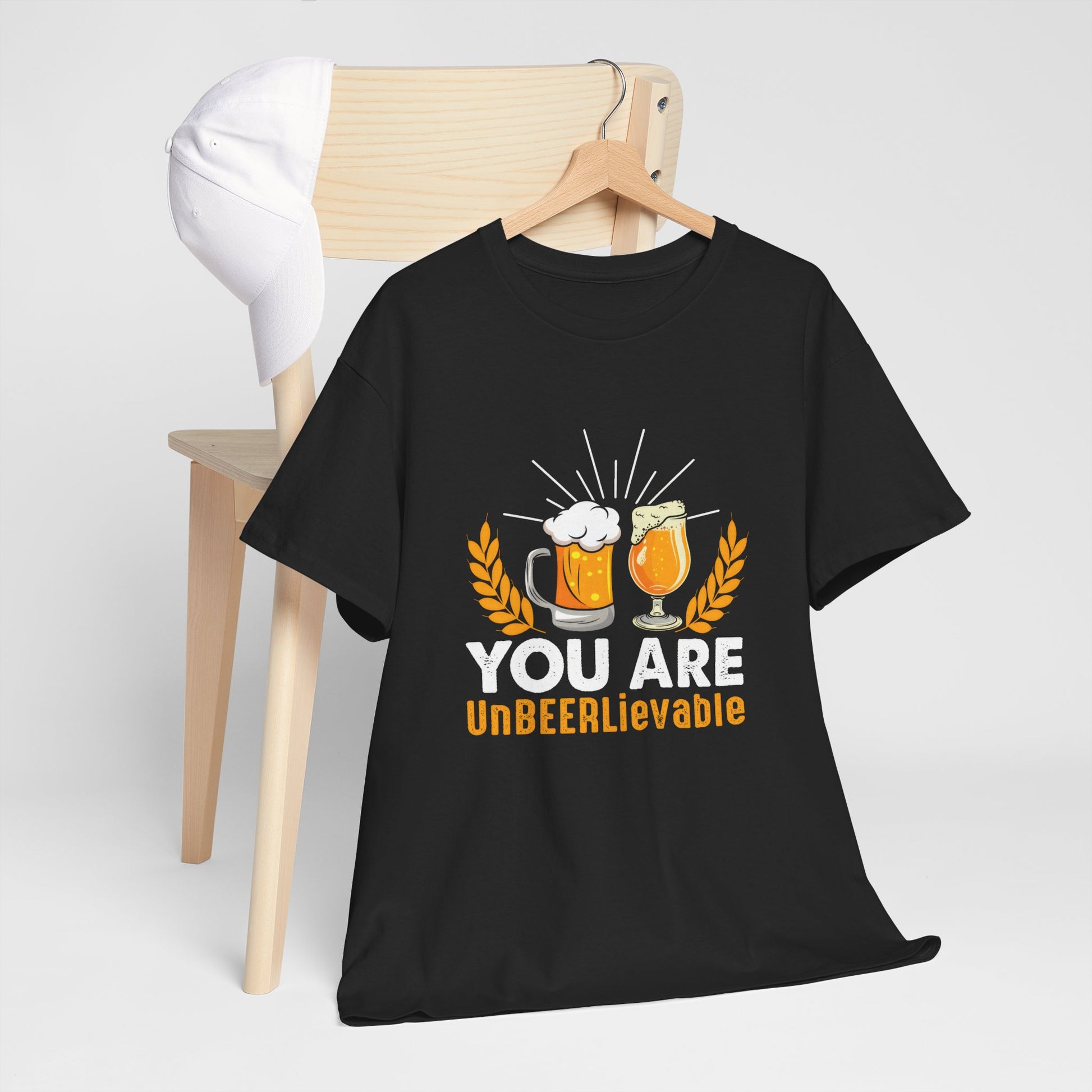 Funny Beer Slogan Tee, You Are UnBEERLievable