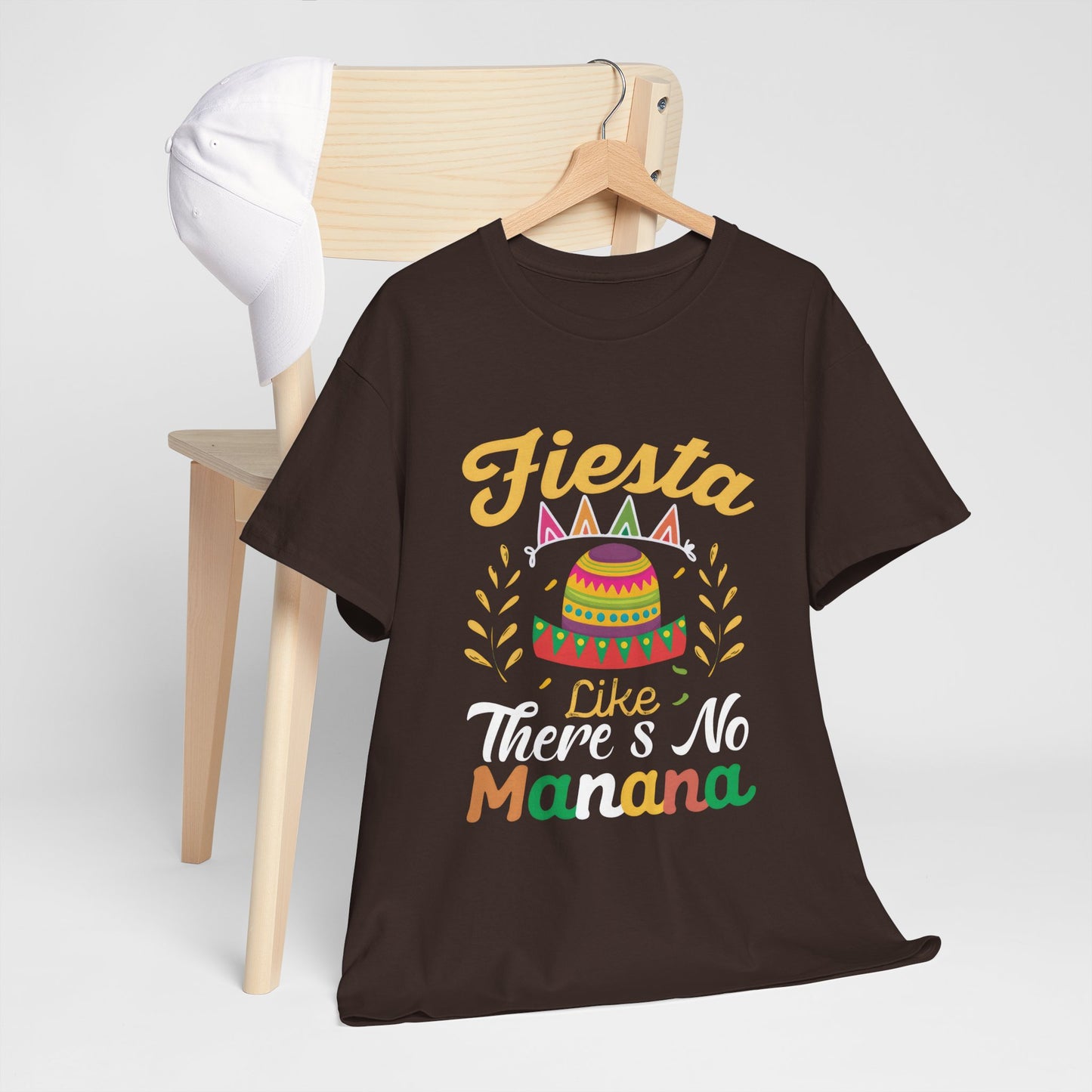 Fiesta Unisex Heavy Cotton Tee - Celebrate Like There's No Mañana