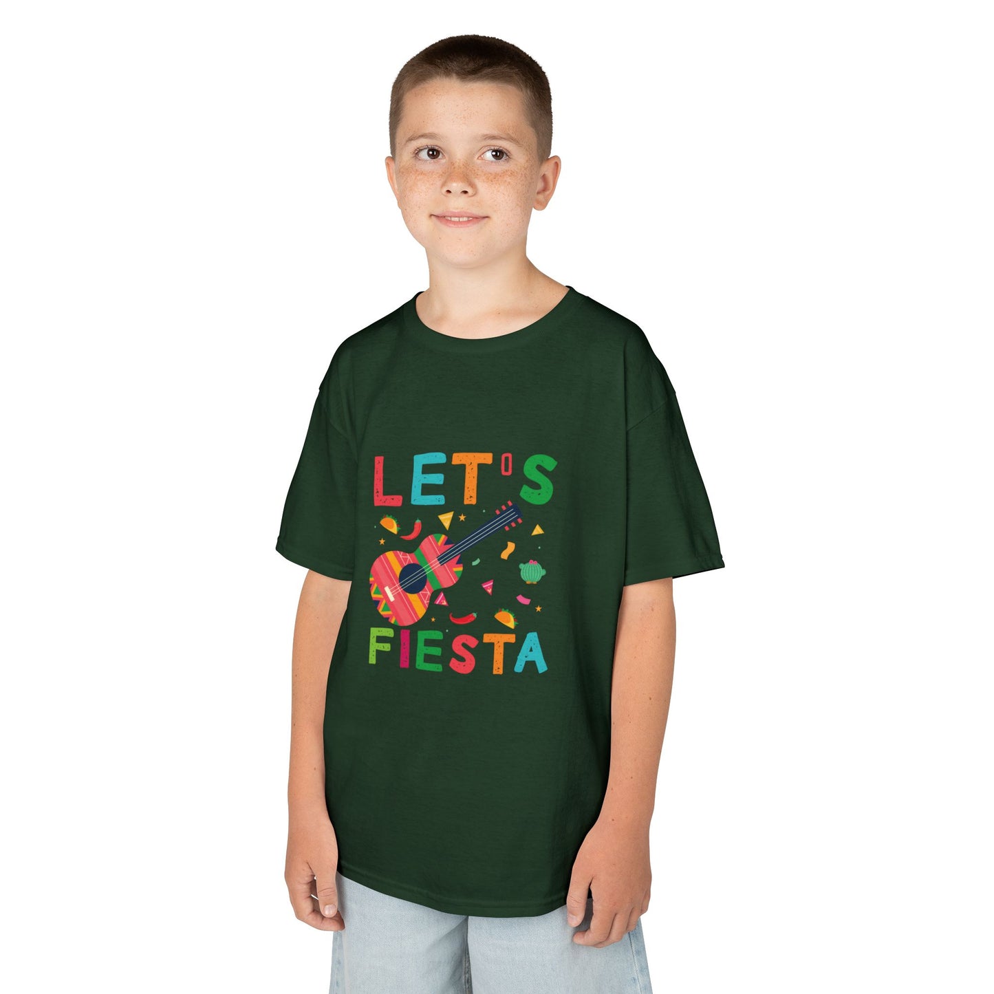 Kids Fiesta Guitar Tee - Fun and Colorful Kids T-Shirt for Celebrations
