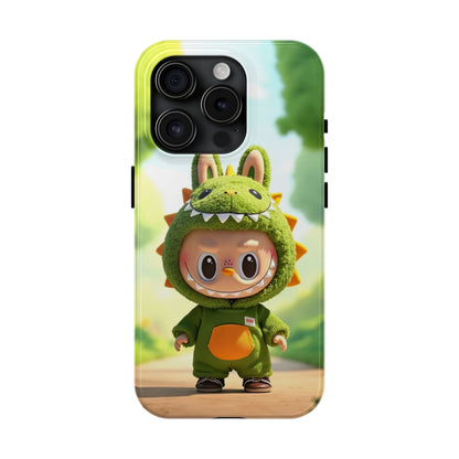 The Monsters Tough Case for iPhone Models – Playful Dinosaur Design, Dual Layer Protective Cover, Fun Mobile Accessory