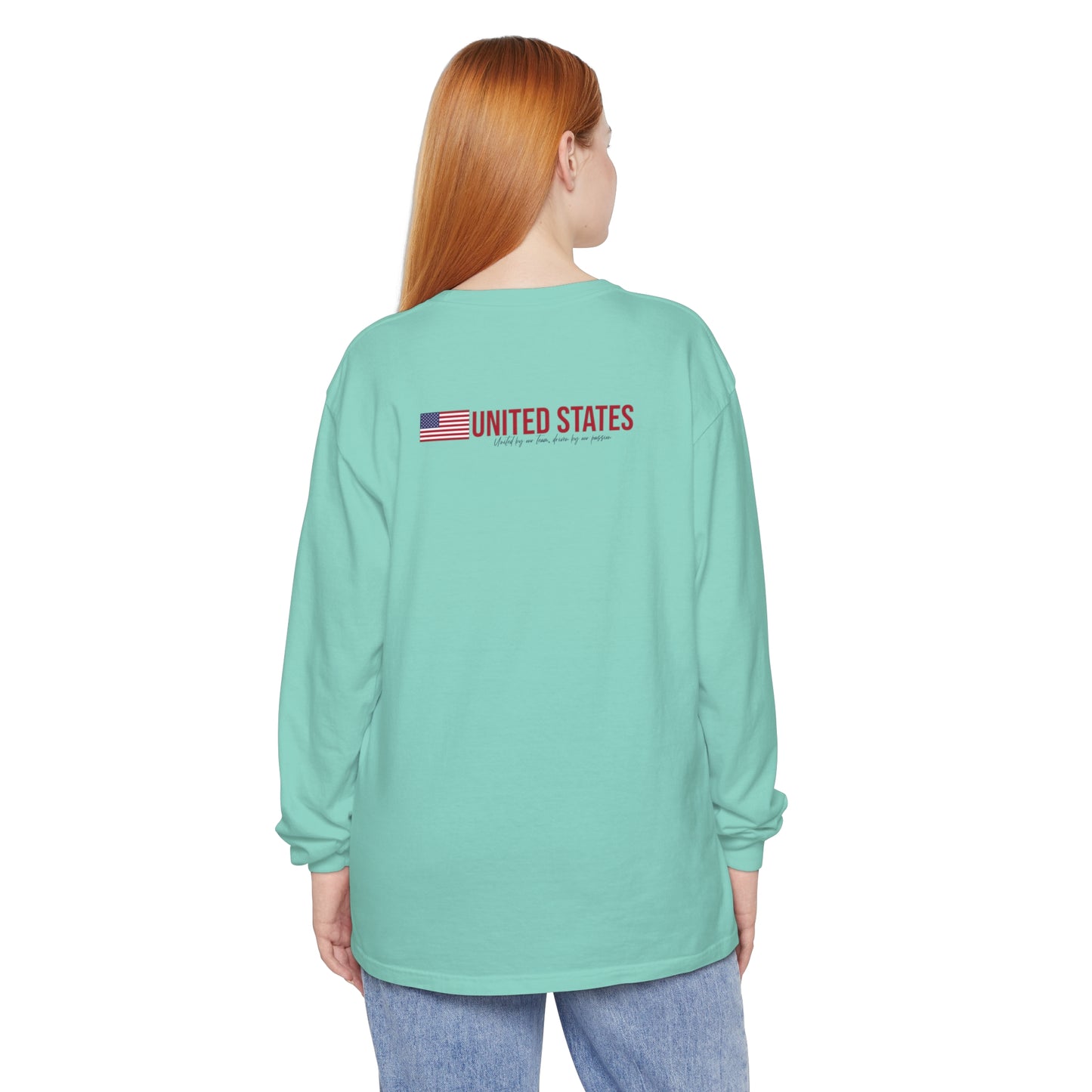 One Nation, One Dream Unisex Garment-dyed Long Sleeve T-Shirt