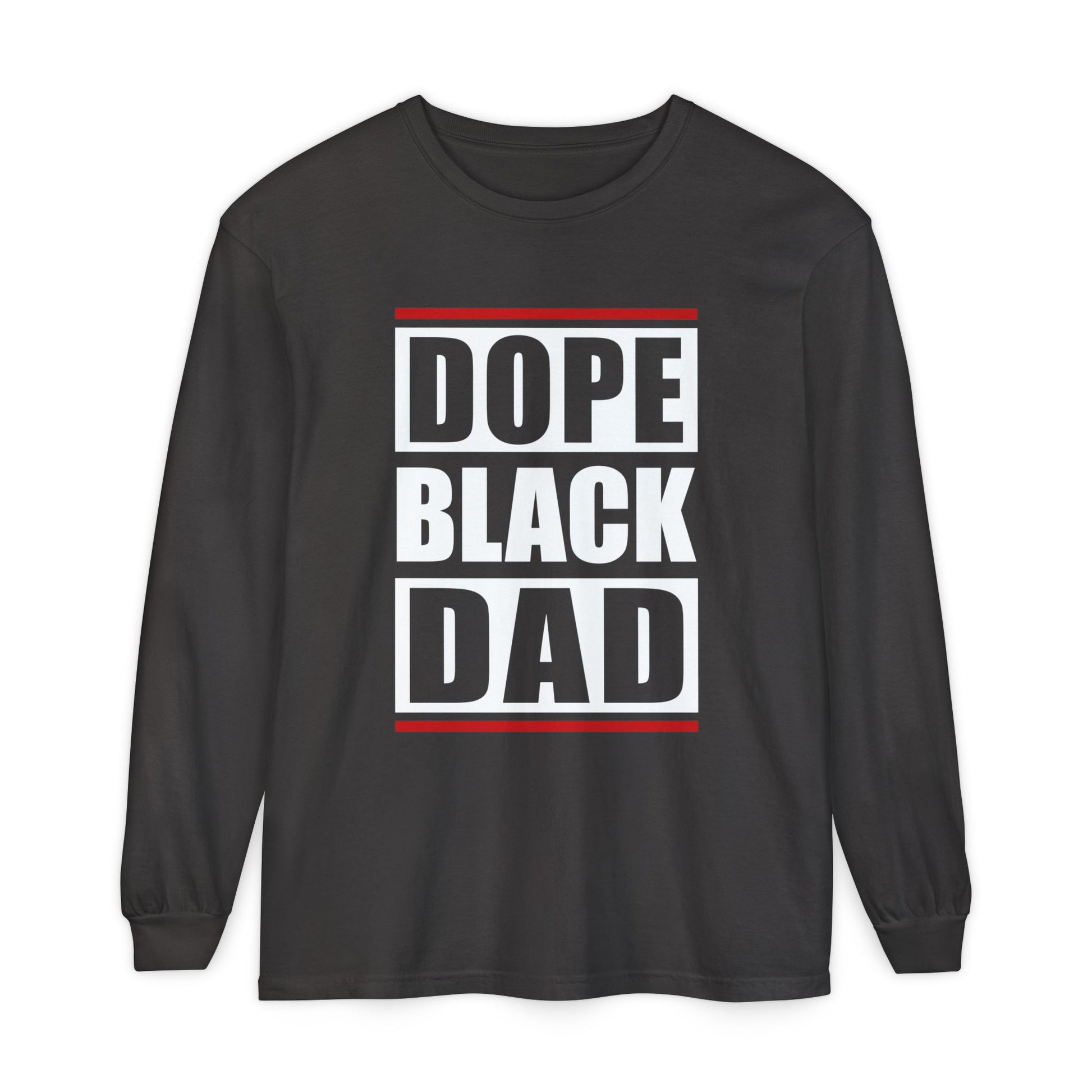 Dope Black Dad Long Sleeve Tee,  Black Dad Gift