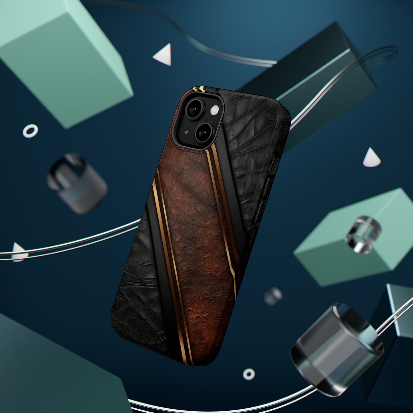 Stylish Leather Texture Magnetic Tough Cases