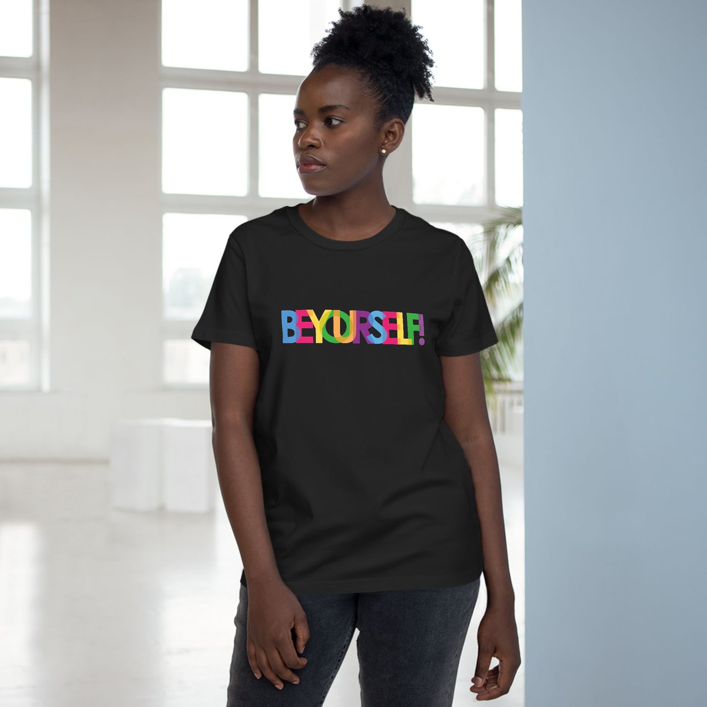 Inspirational Women’s Maple Tee - Be Yourself Graphic T-Shirt