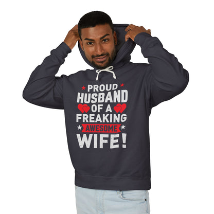 Proud Husband Hooded Sweatshirt for Men