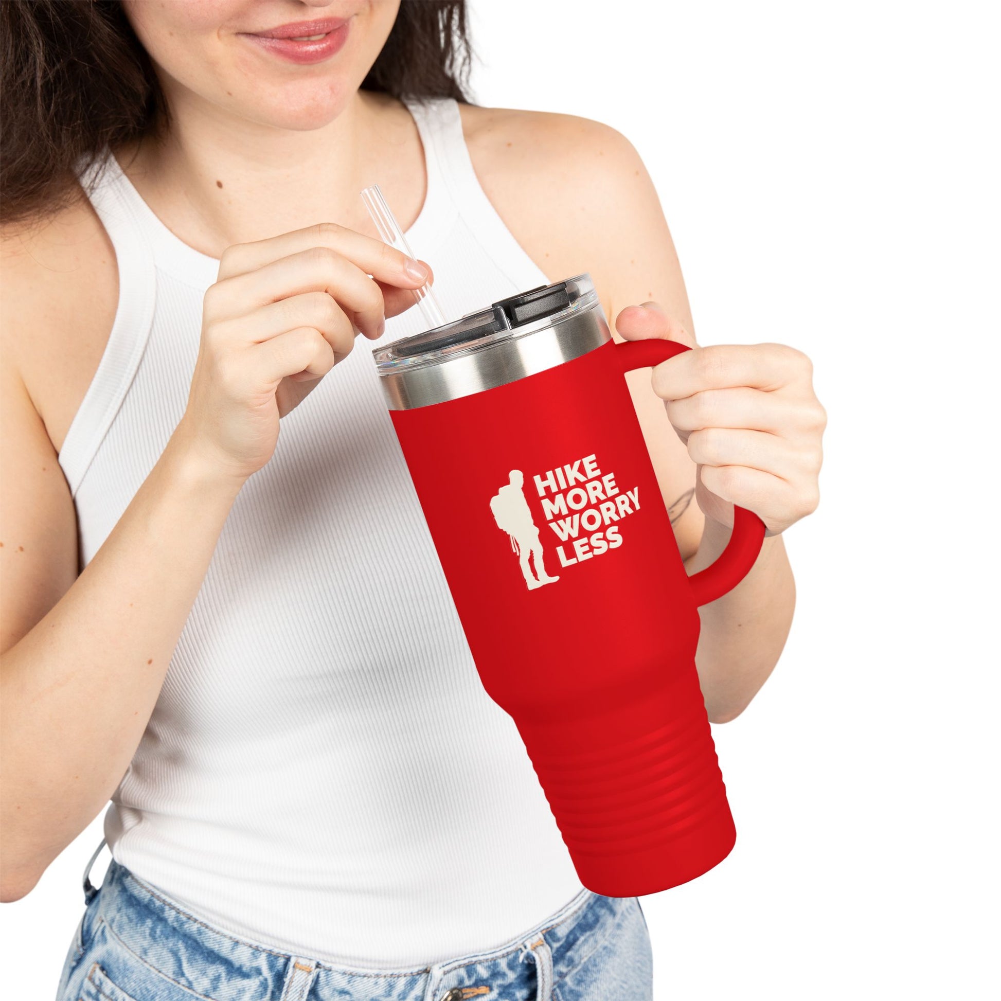 Hike More Worry Less Travel Mug, 40oz