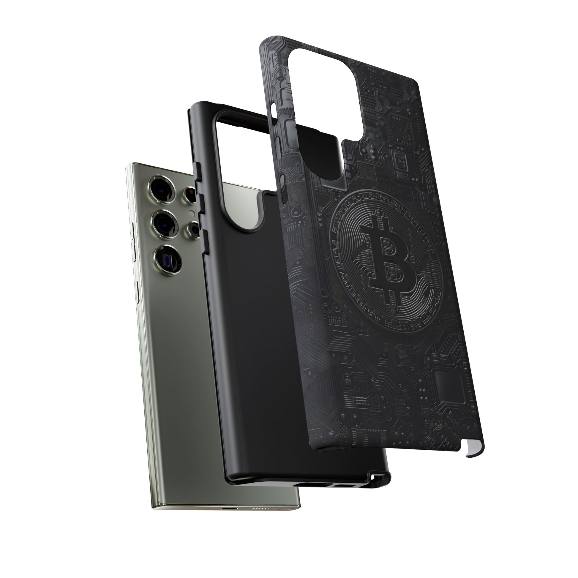 Bitcoin Samsung Tough Phone Case, Cryptocurrency Protection Cover