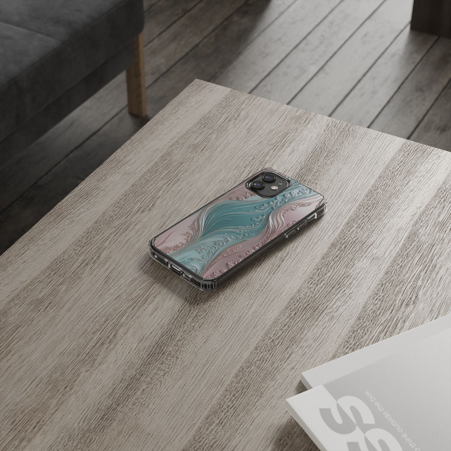 Elegant Clear Phone Cases,  Abstract Design