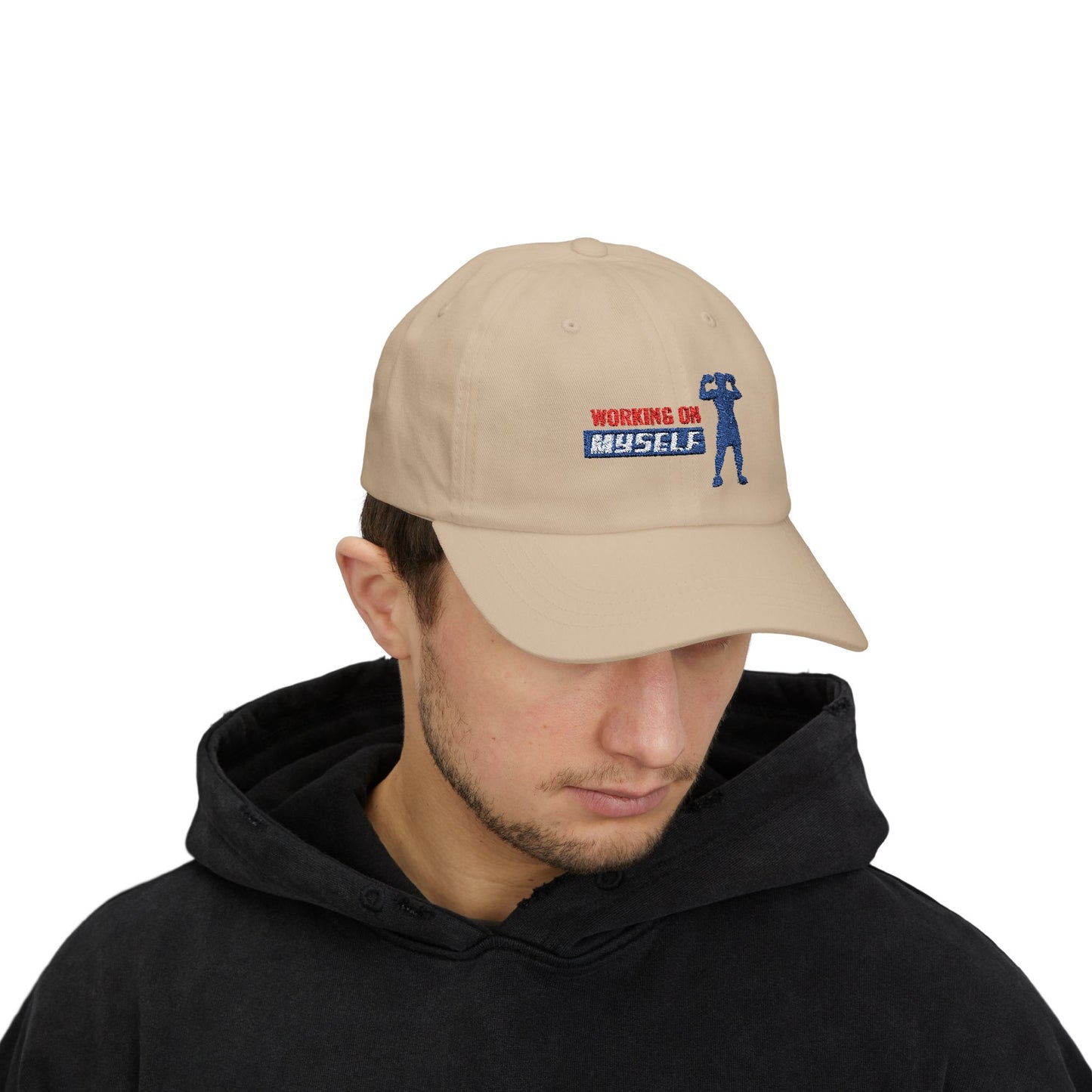 Working On Myself Classic Dad Cap / embroidered