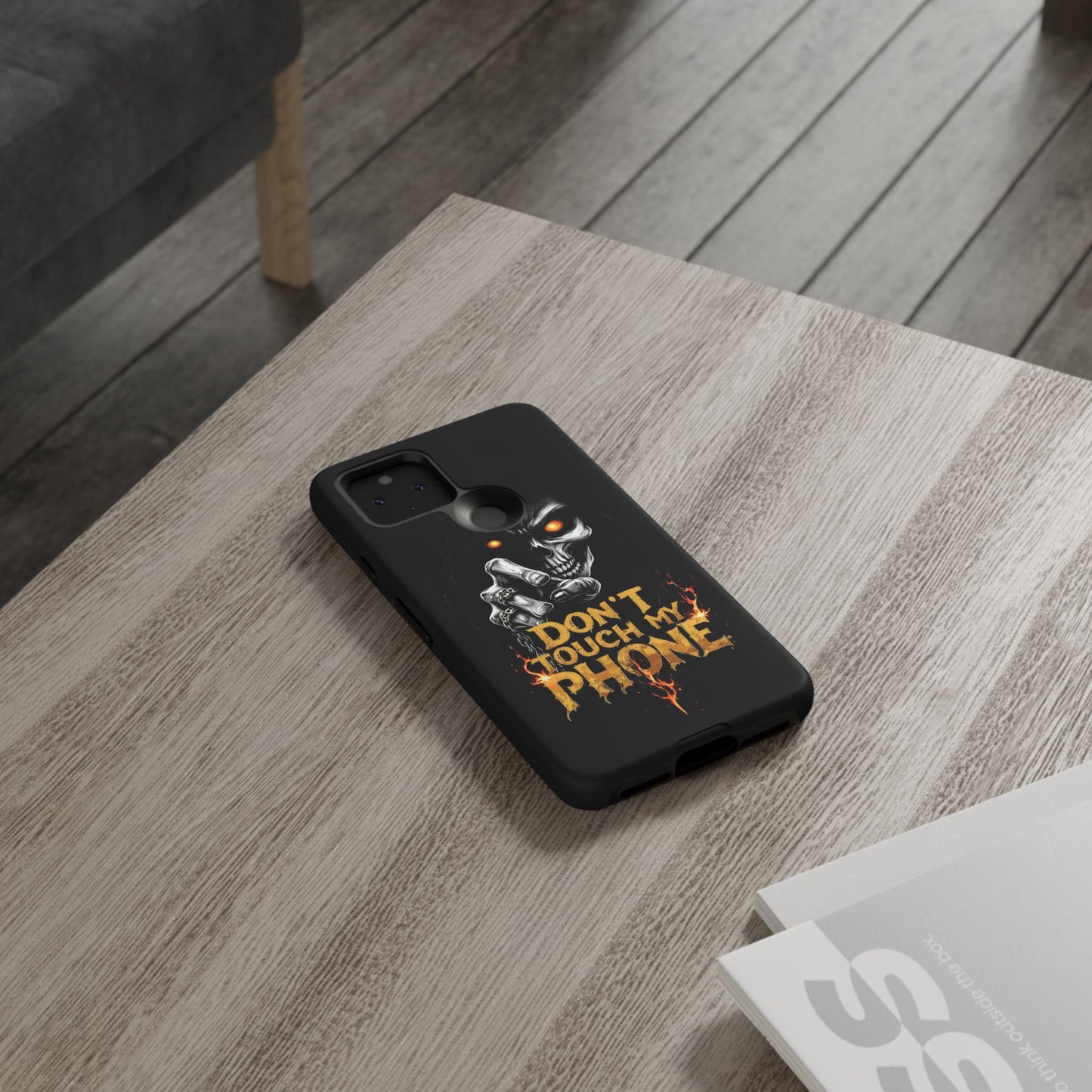 Skull Google Pixel Tough Cases, Don't Touch My Phone