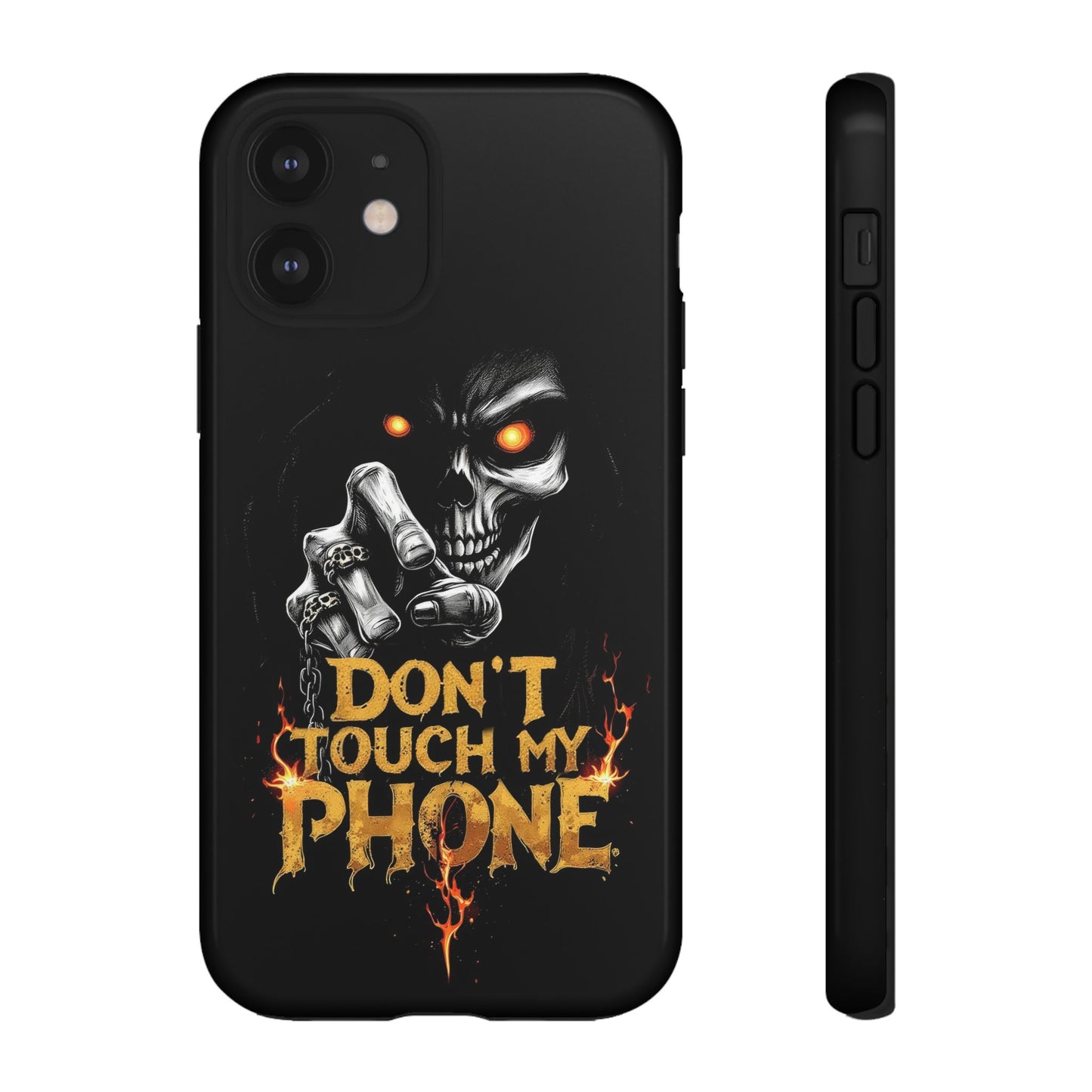 Skull iPhone Tough Cases, Don't Touch My Phone