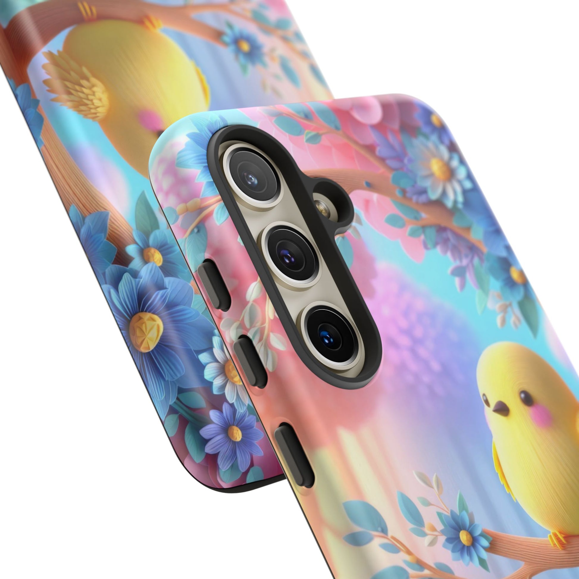 Colorful Bird Samsung Phone Case, Spring Vibe Mobile Shell
