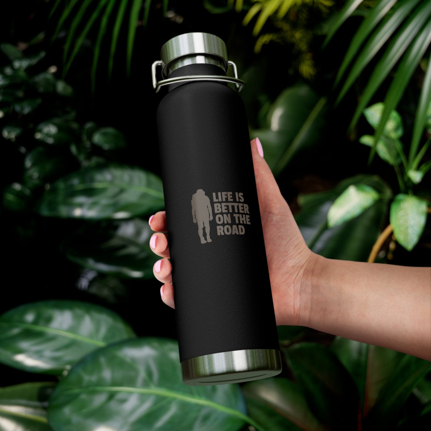 Life Is Better On The Road Copper Vacuum Insulated Bottle, 22oz