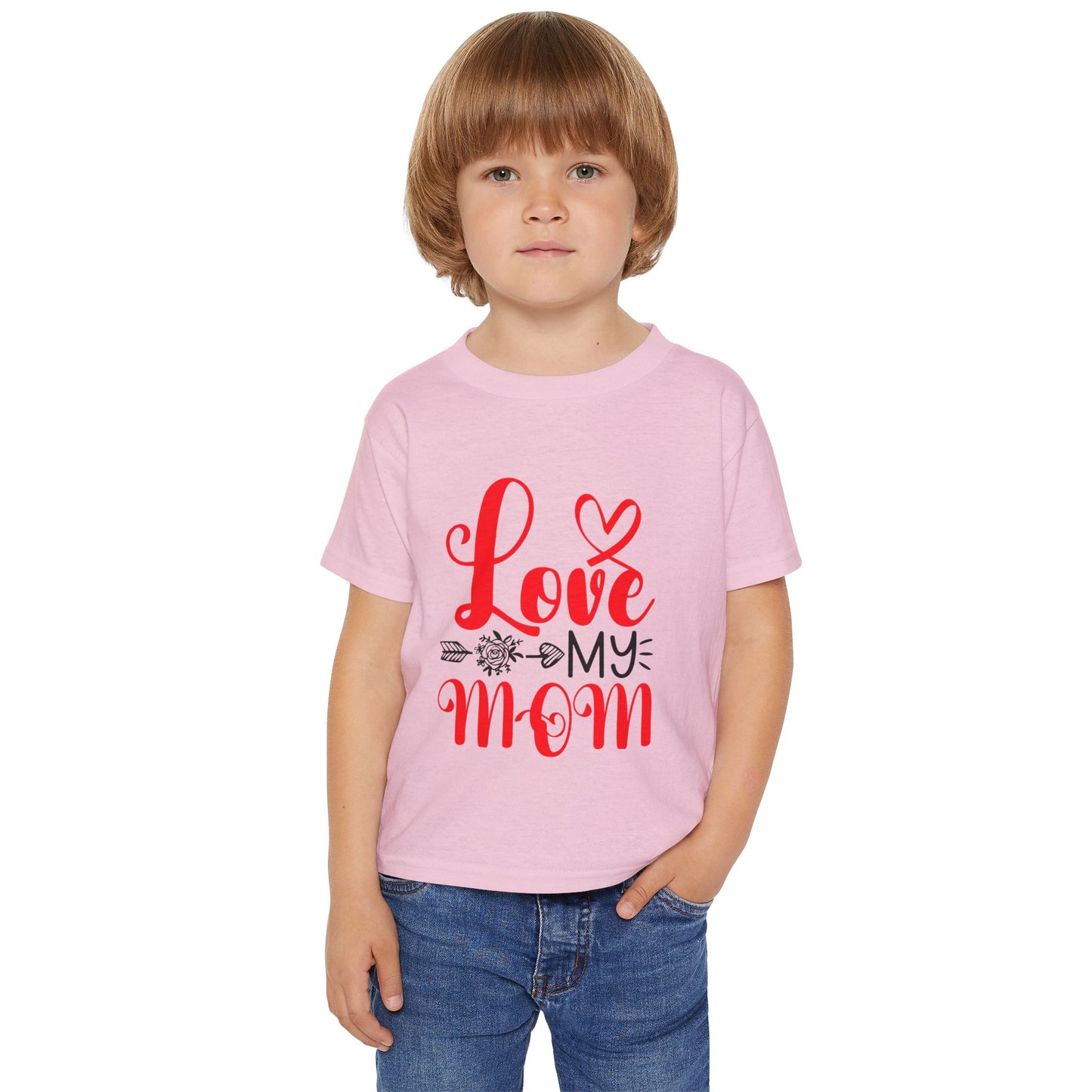 Toddler T-Shirt: 'Love My Mom' Cute Kids Tee