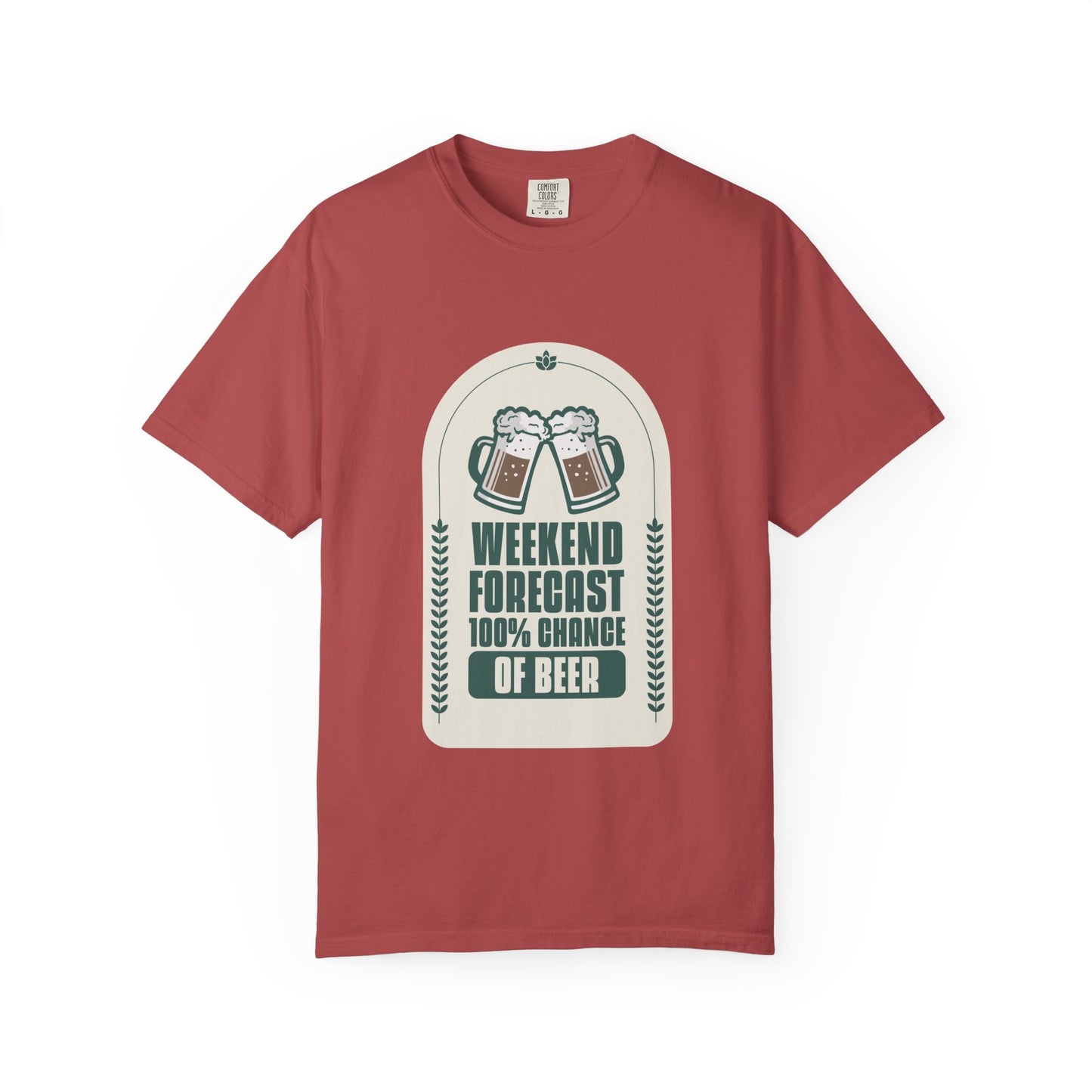 Weekend Forecast 100% Chance Of Beer T-shirt