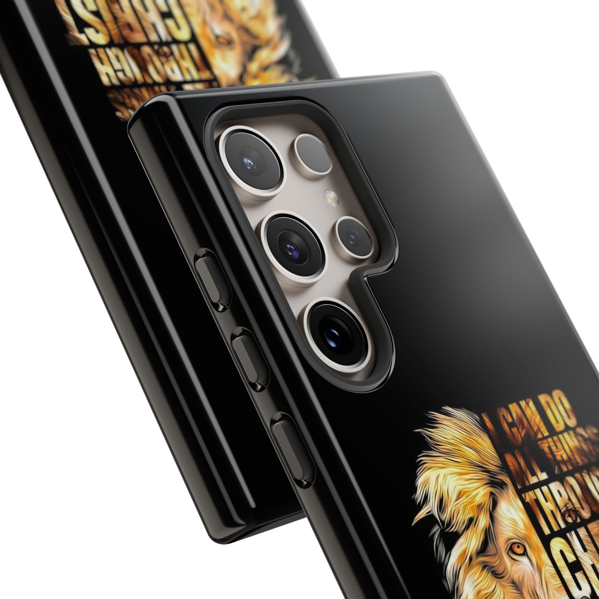 Inspirational Lion  Samsung Phone Case, Strength & Faith, Christian Accessories