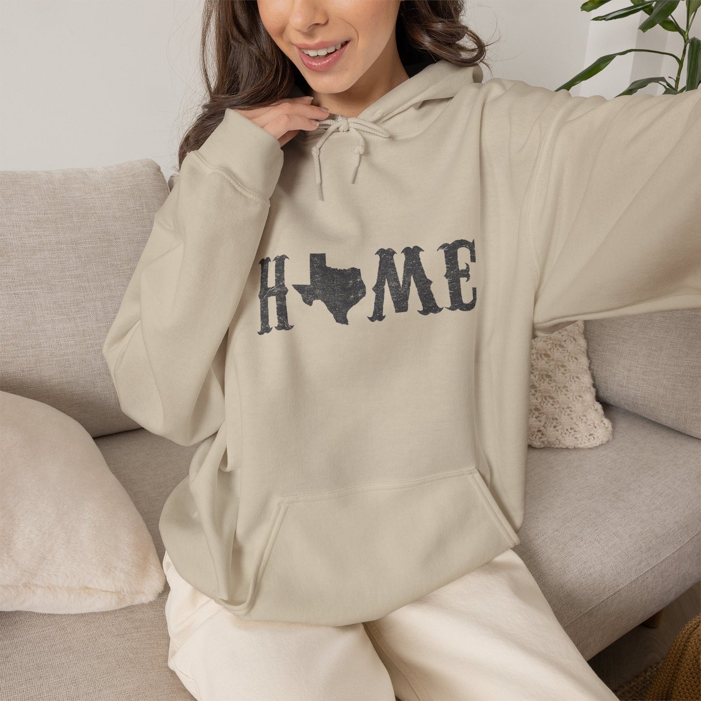 Texas Home Unisex Heavy Blend Hoodie | Cozy State Pride Sweatshirt