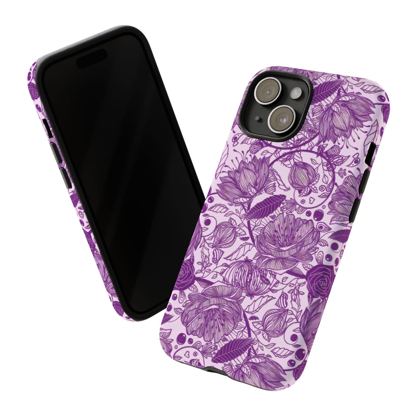 Graphical Garden: Purple Edition iPhone Tough Cases