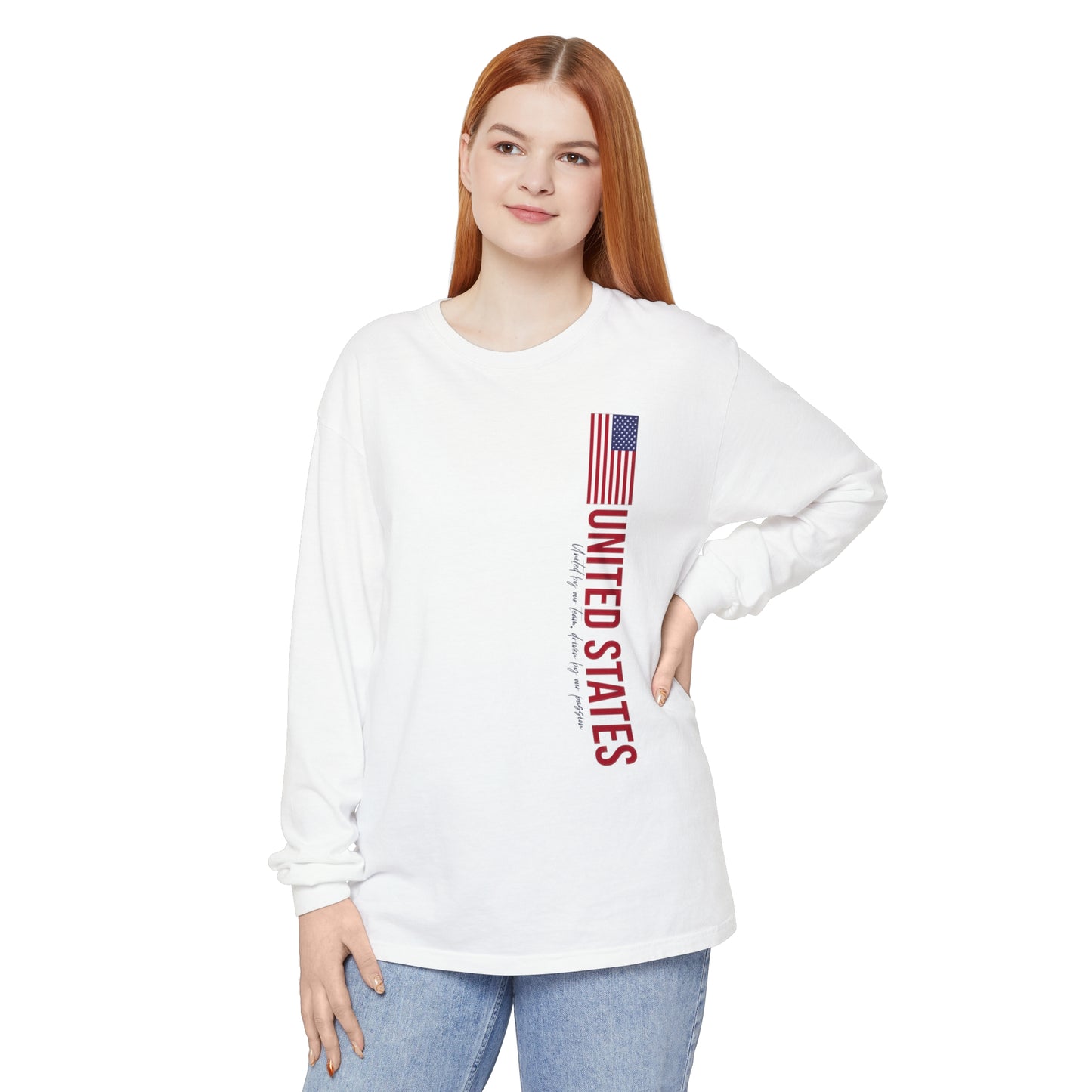 Patriotic Long Sleeve T-Shirt - One Nation, One Dream