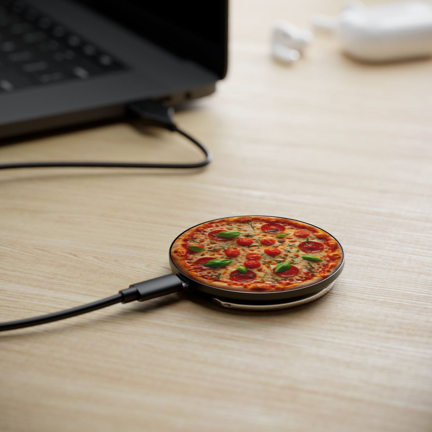 Mini Pizza Magnetic Induction Charger