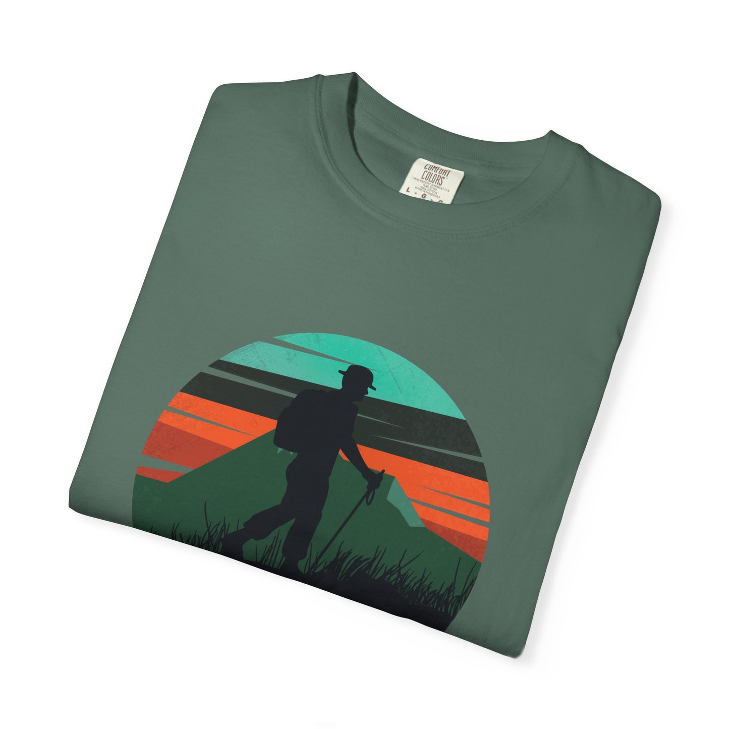 Camiseta unisex teñida Born To Hike