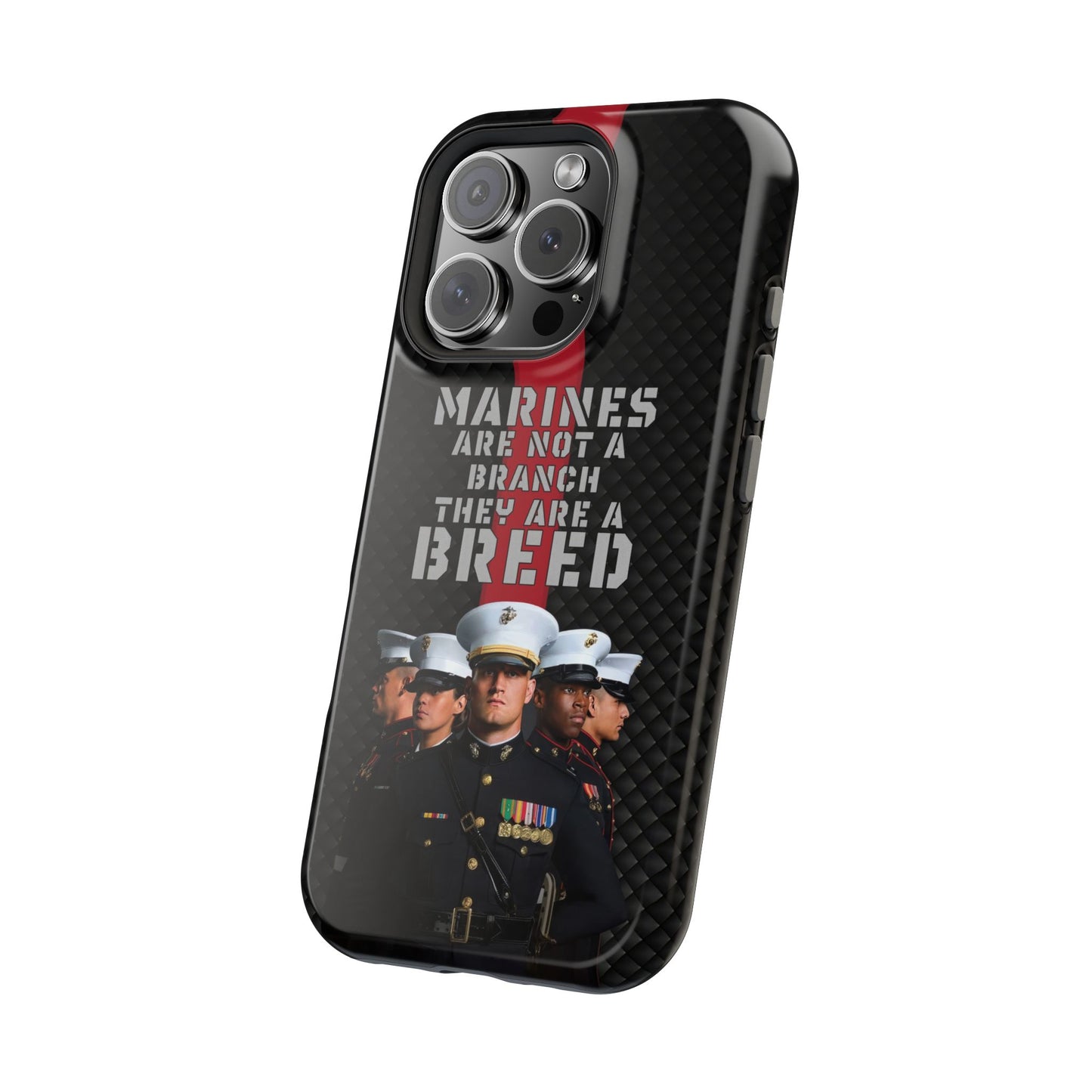 Marines Magnetic Tough Case - "Not a Branch, a Breed" Military iPhone Cover