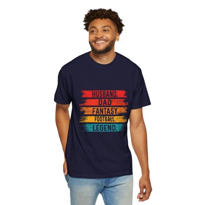 Fantasy Football Legend T-Shirt for Dads - Unisex Garment-Dyed Tee