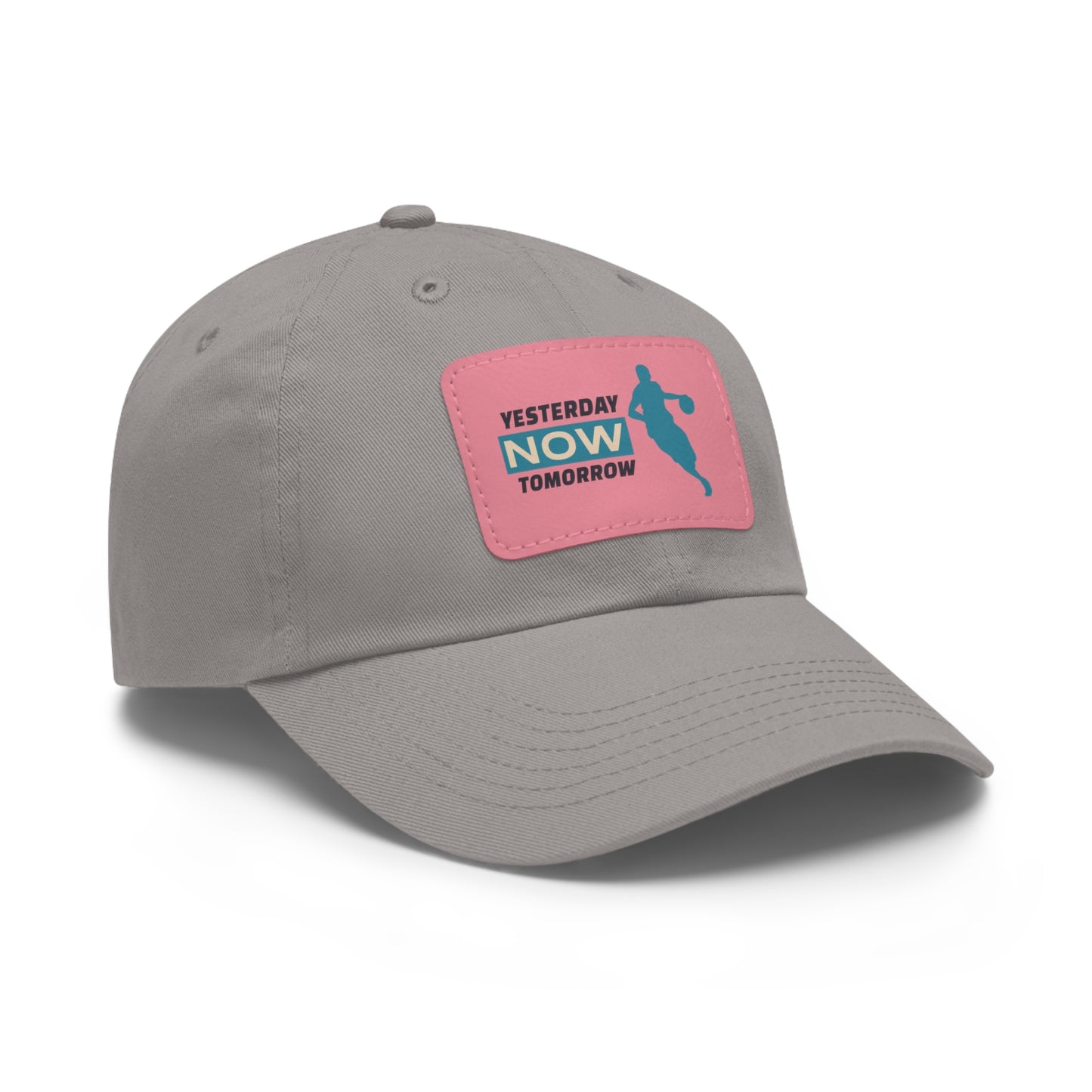 Yesterday Now Tomorrow Dad Hat with Leather Patch (Rectangle)