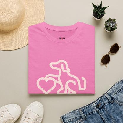 Dog Lover Unisex T-Shirt - At Least My Dog Loves Me