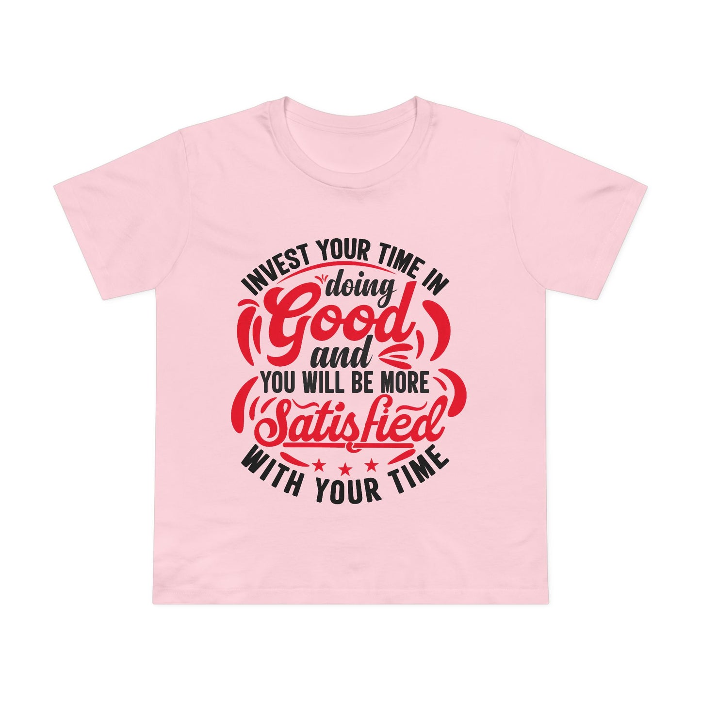 Inspirational Women's Maple Tee – Invest Your Time in Doing Good