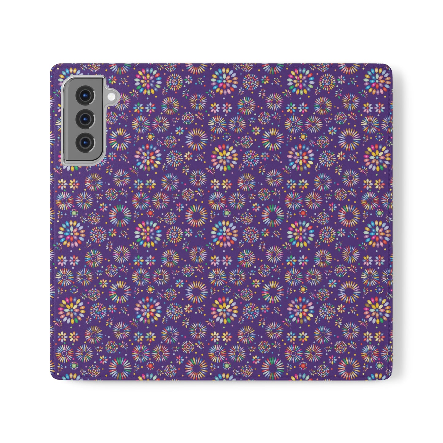 Vibrant Vibes Flip Cases / Purple