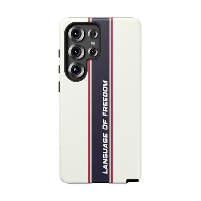 Language of Freedom Tough Case – Minimalist Design