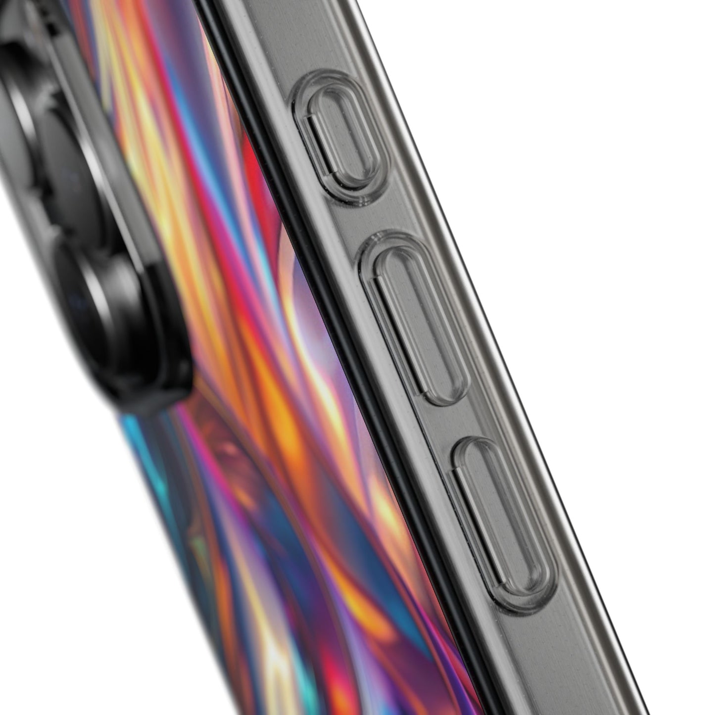 Colorful Clear Case for iPhone – Abstract Art Design