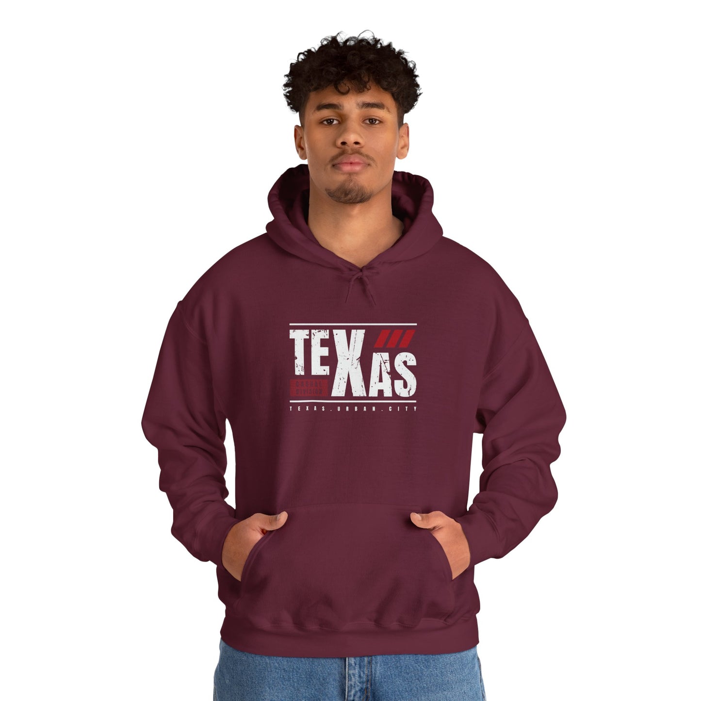 Texas Unisex Heavy Blend Hoodie - Bold Design for Everyday Comfort