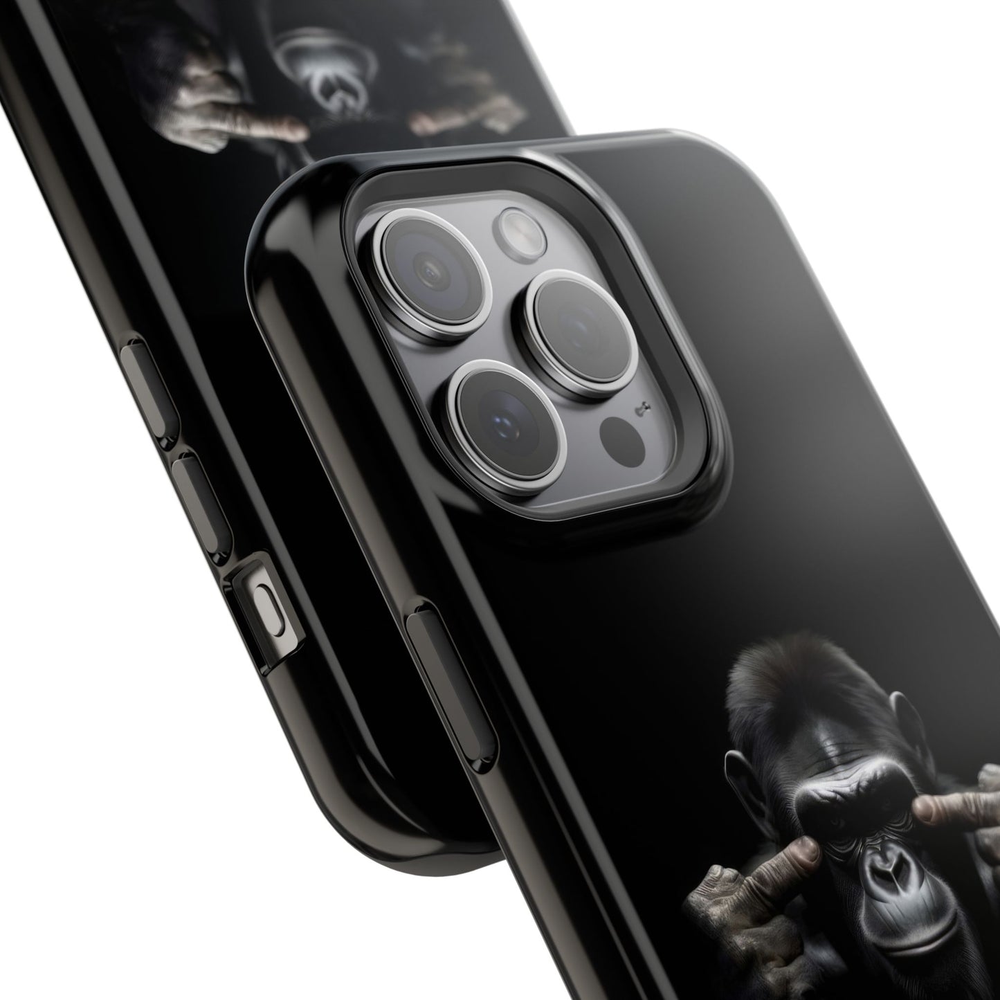 Edgy Gorilla Magnetic iPhone Case, Unique Cell Phone Cover