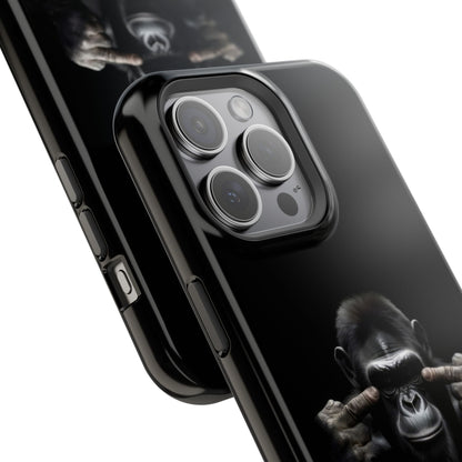 Edgy Gorilla Magnetic iPhone Case, Unique Cell Phone Cover