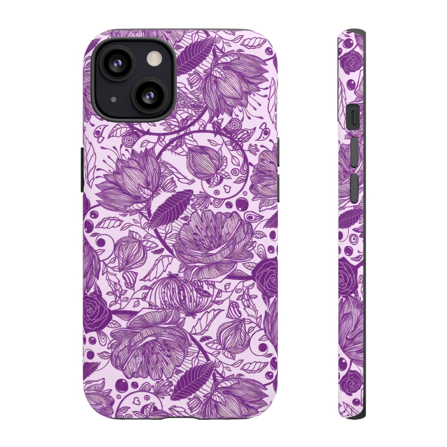 Graphical Garden: Purple Edition iPhone Tough Cases