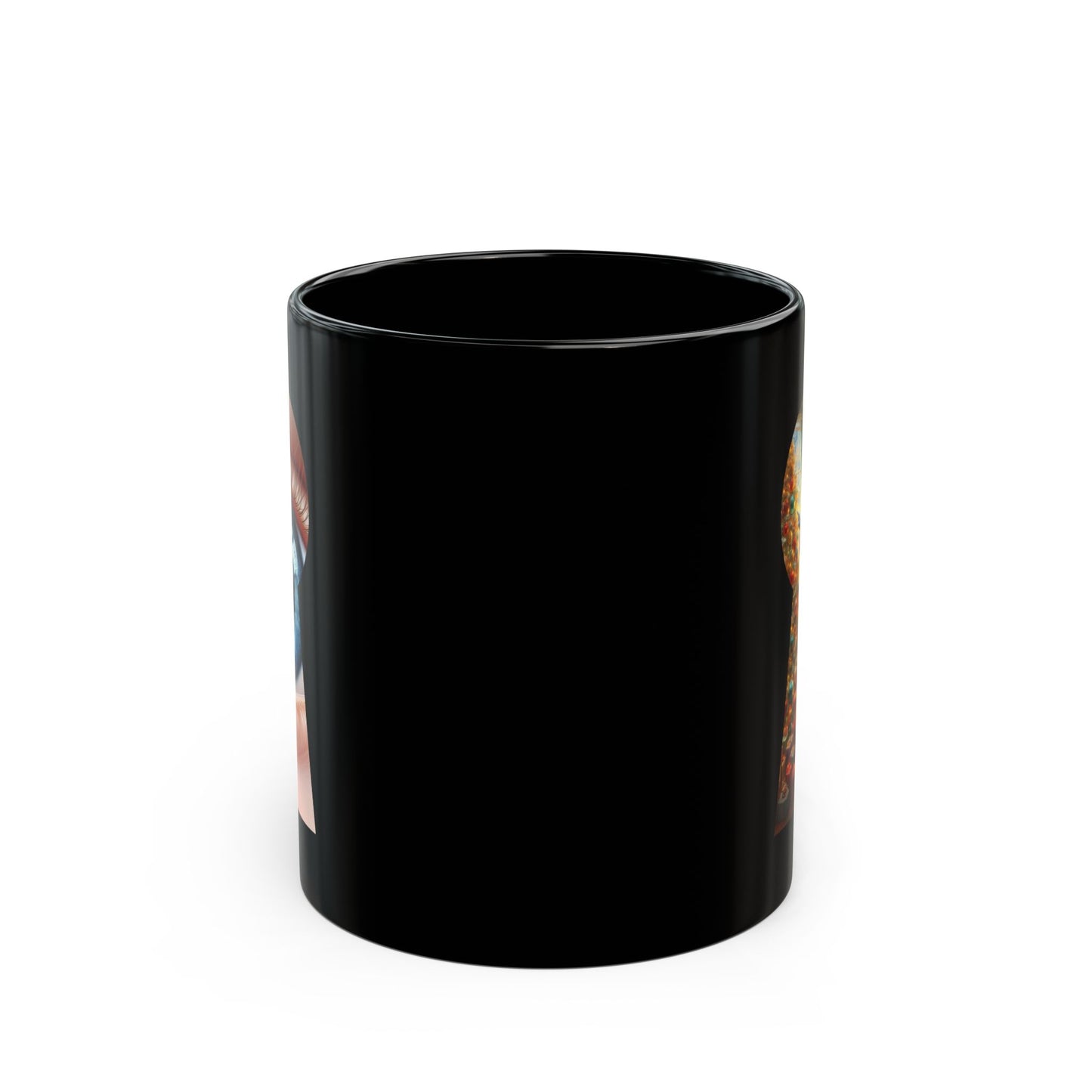 Christmas Secret Santa Black Mug - 11oz, 15oz