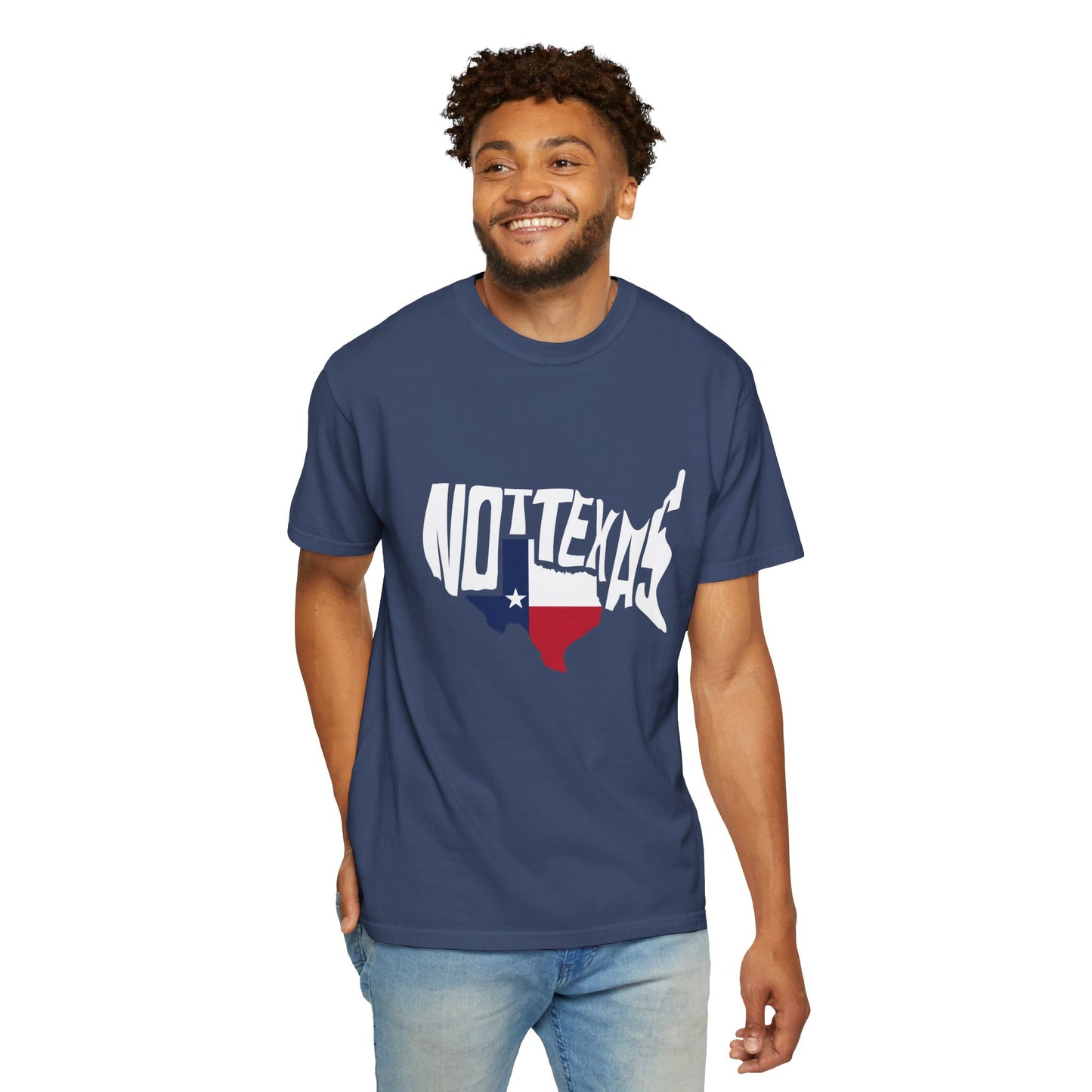 Unisex Garment-Dyed T-Shirt - Texas Graphic Tee - Fun Casual Wear for Texas Lovers