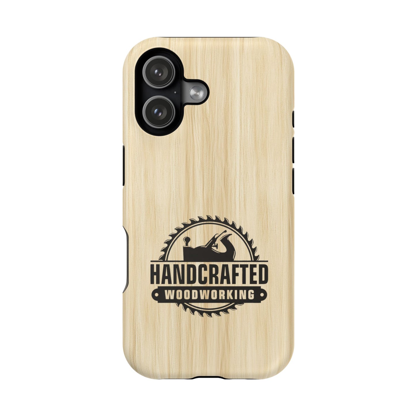 Handcrafted Woodworking Logo Magnetic Phone Cases
