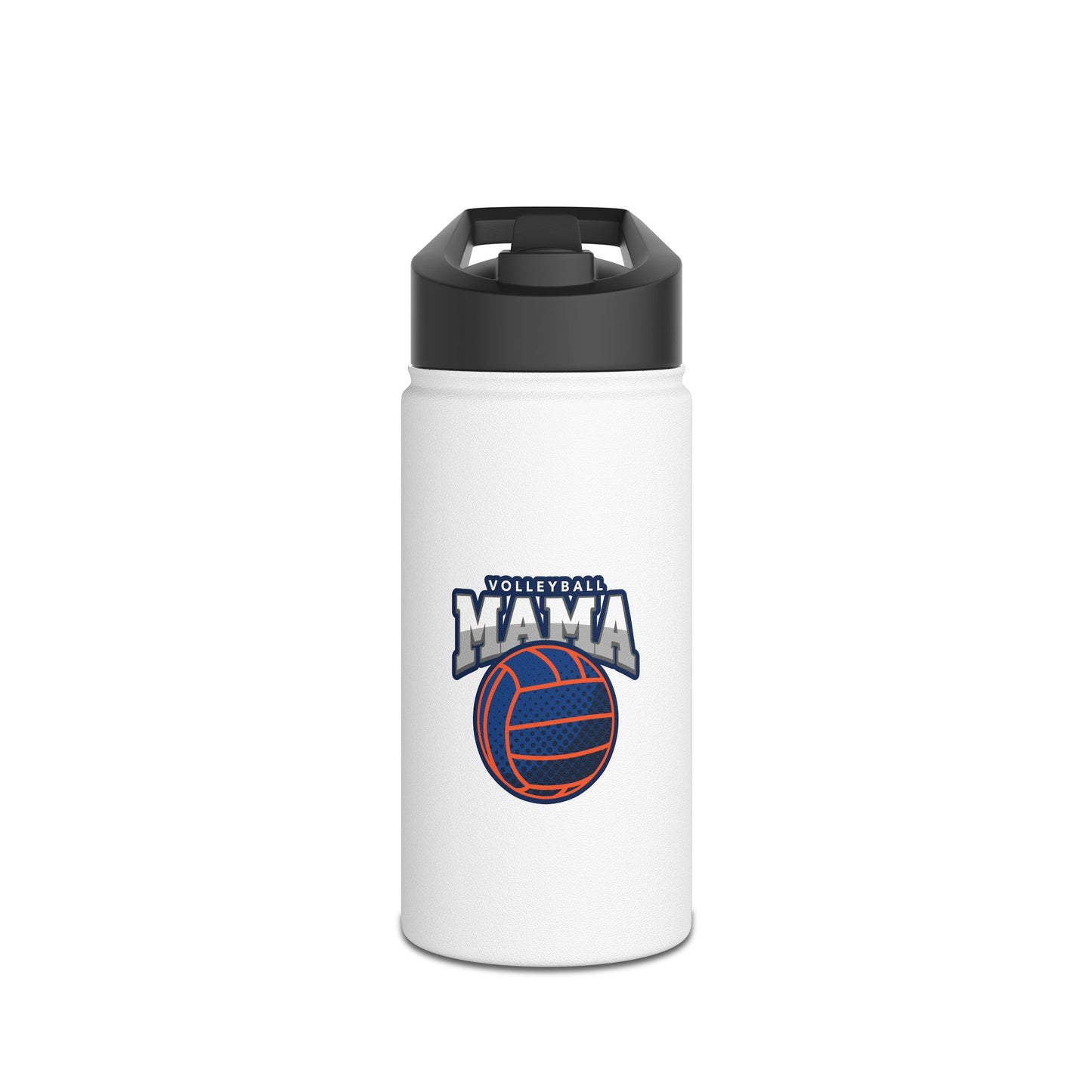 Volleyball Mama Stainless Steel Water Bottle, Standard Lid