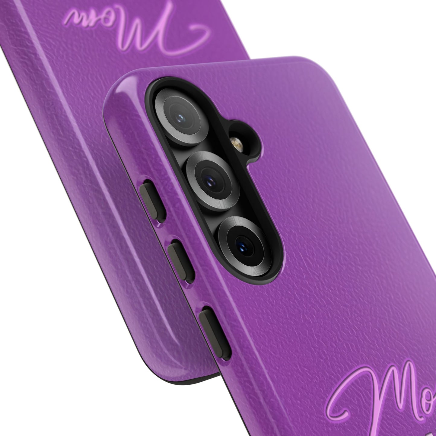 Mom On Duty Impact-Resistant Case, Purple Case for Mothers