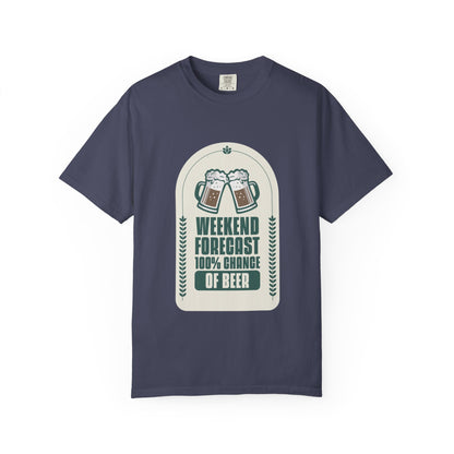 Weekend Forecast 100% Chance Of Beer T-shirt